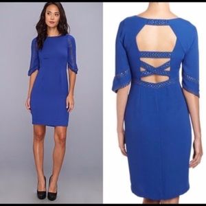 BCBG MAXAZRIA Lexy Royal Blue Backless Dress